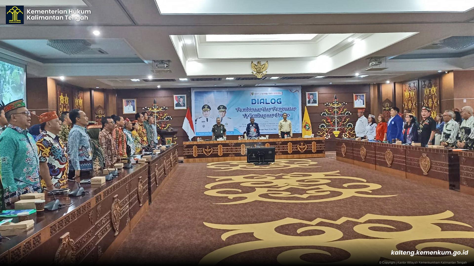 Kemenkum Kalteng Hadiri Dialog Penguatan Ormas: Dukung Keterlibatan Organisasi Masyarakat dalam Menjaga Stabilitas Daerah