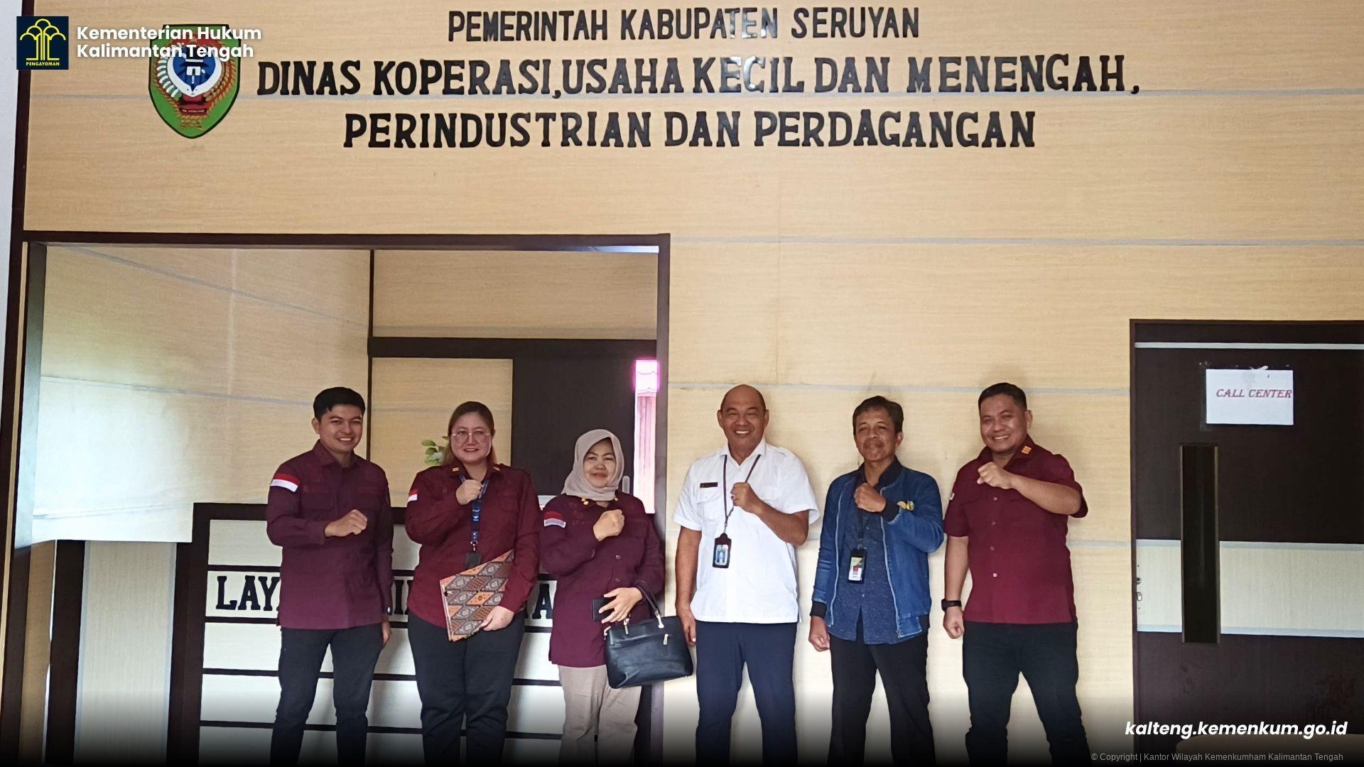 Dorong Percepatan Pembentukan KDMP, Kanwil Kemenkum Kalteng Koordinasi dengan Dinas Terkait di Kabupaten Seruyan